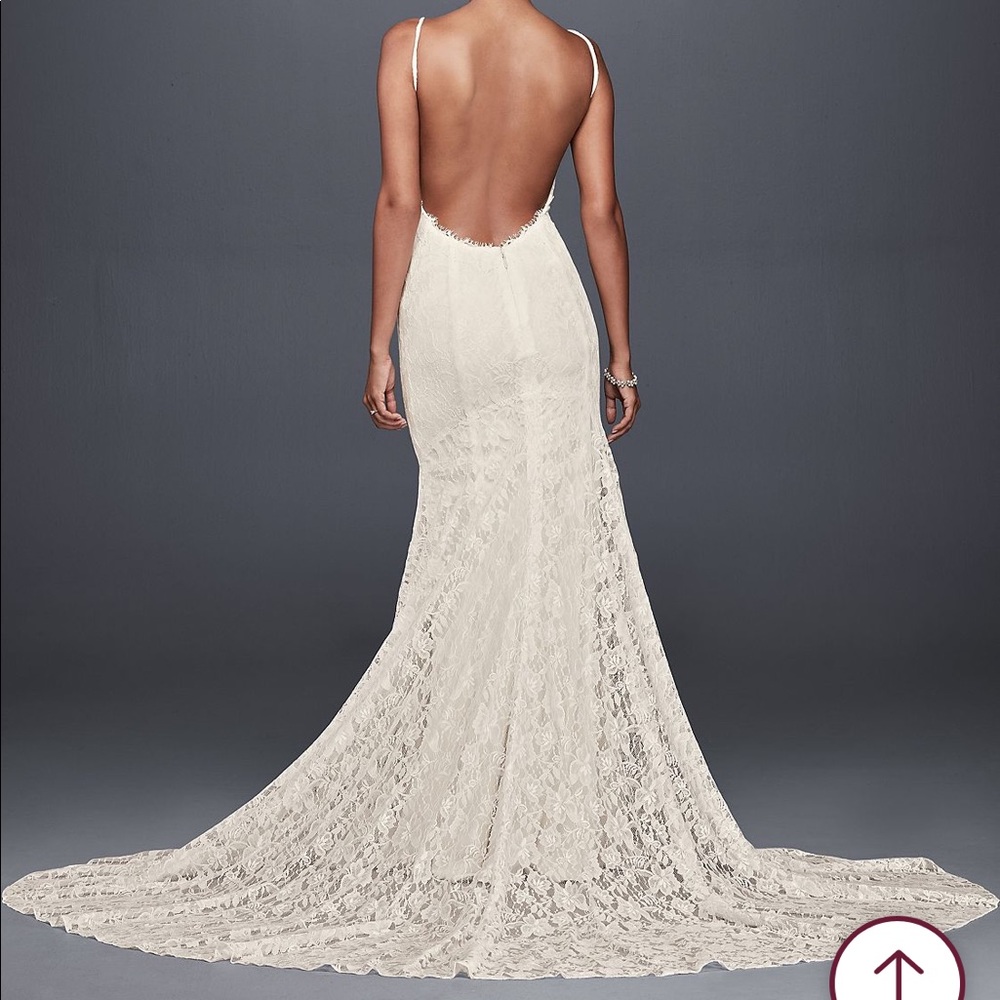 NWT Low Back Lace Wedding Dress